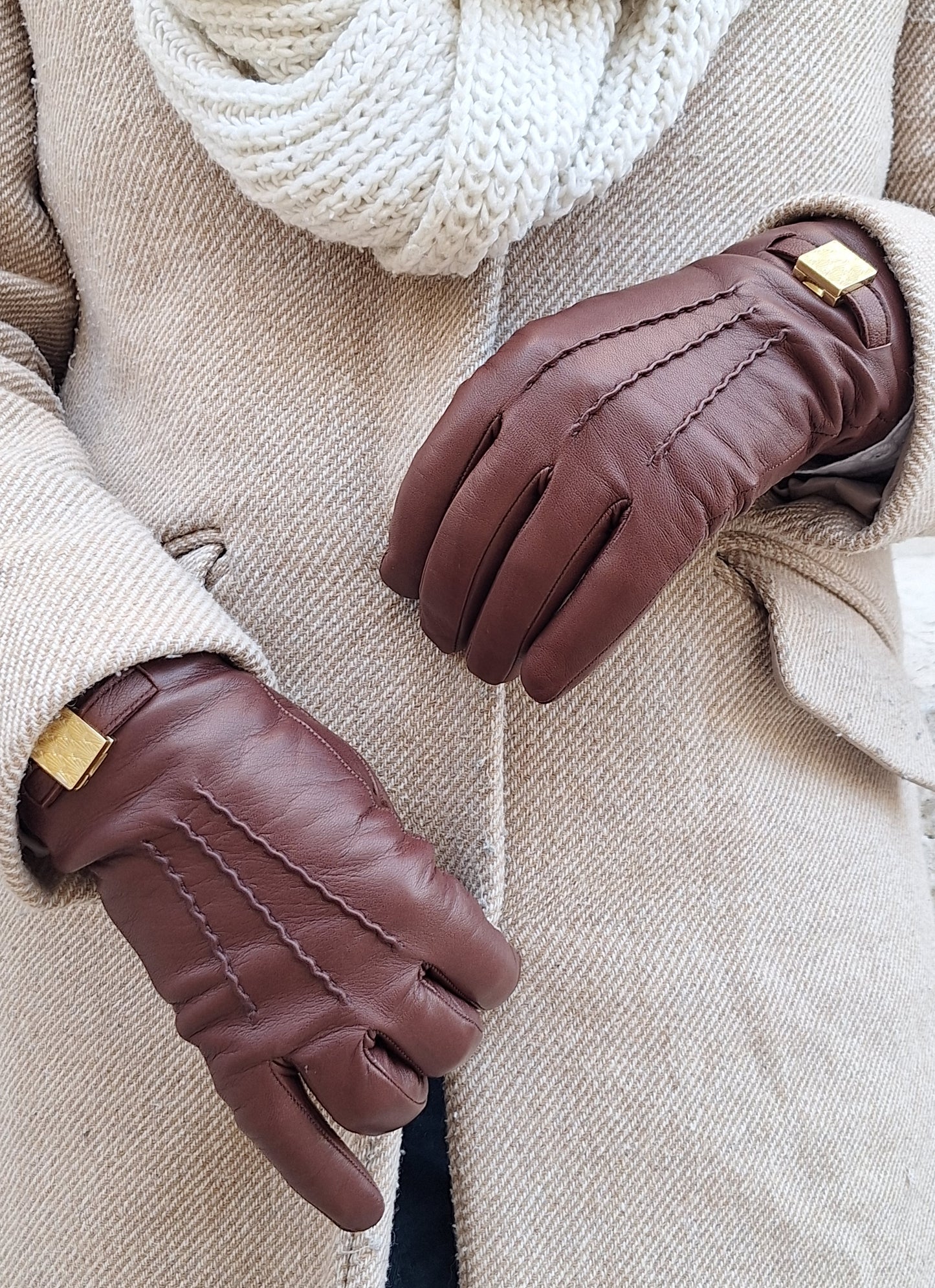 Gants Marron