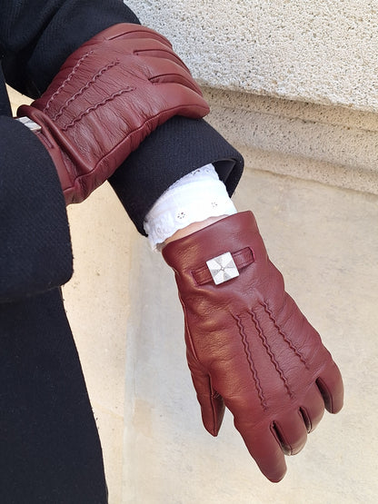 Gants Bordeaux