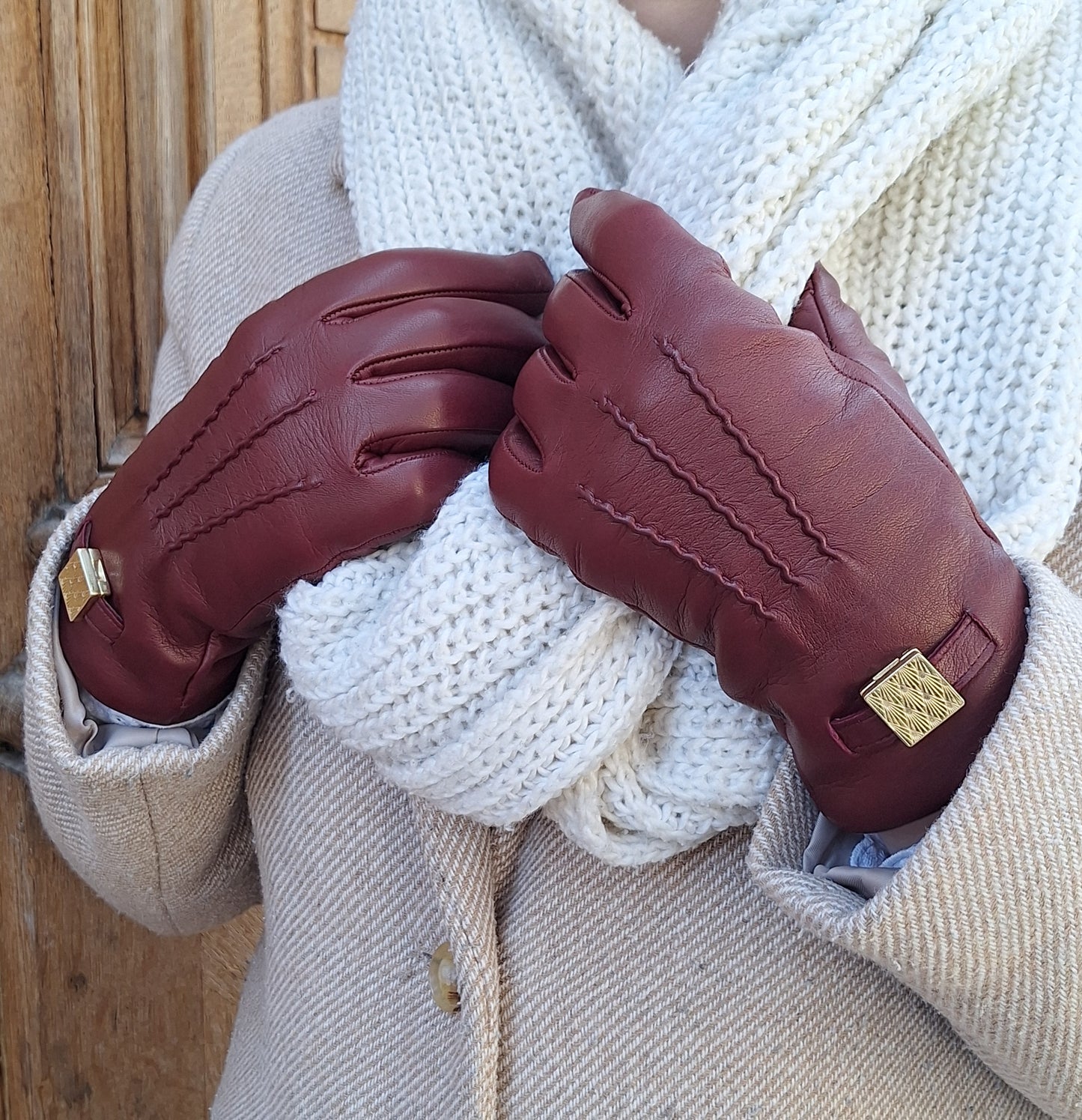 Gants Bordeaux